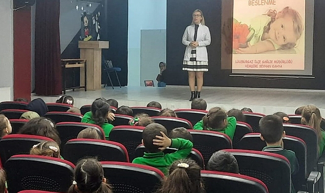 Lüleburgaz İlçe Sağlık Müdürlüğünden Öğrencilere Eğitim