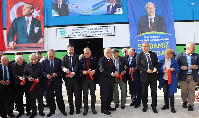 Şarköy İlçesi Çınarlı Mahallesi Soğuk Hava Deposu ve Salamura Tesisi Hizmete Açıldı