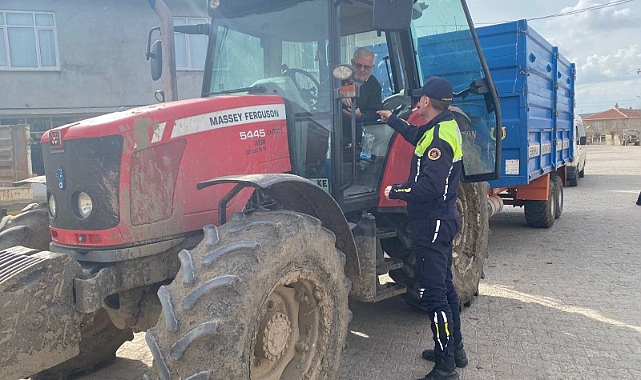 Tarım Araçları için Trafik Güvenliği Önlemleri Alınıyor